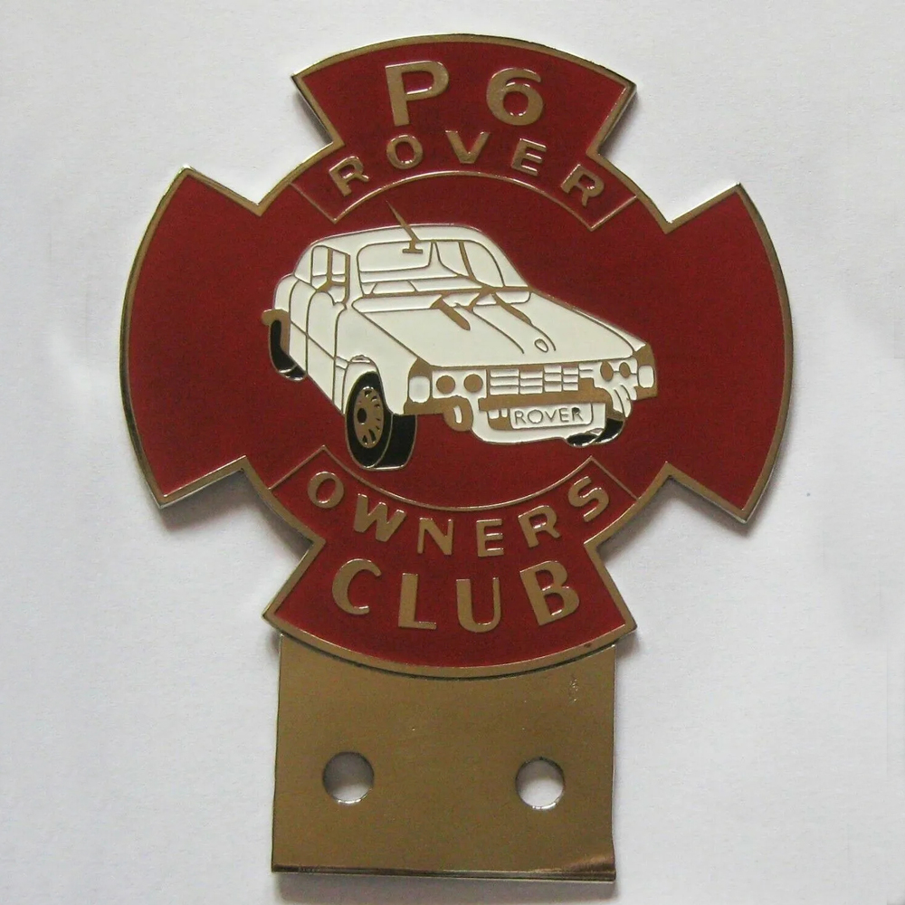 Rover P6 Owners Club car badge